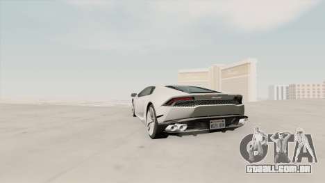 Lamborghini Huracan SA Plate para GTA San Andreas