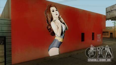 Sexy Amber Von Tassel Wall para GTA San Andreas