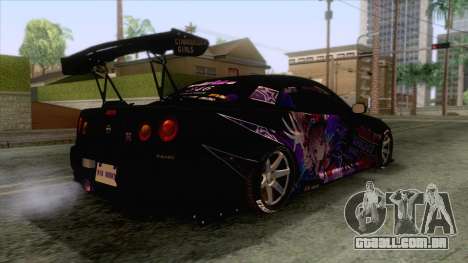 Nissan Skyline R34 Itasha Kanzaki Ran para GTA San Andreas