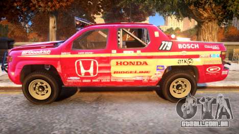 Baja 1000 Honda Ridgeline para GTA 4