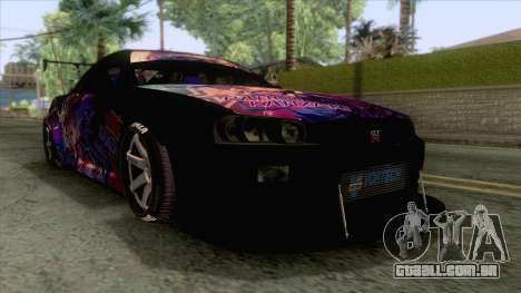 Nissan Skyline R34 Itasha Kanzaki Ran para GTA San Andreas