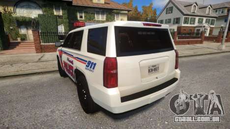 Chevy Tahoe police para GTA 4
