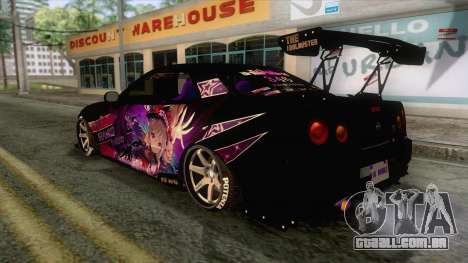 Nissan Skyline R34 Itasha Kanzaki Ran para GTA San Andreas