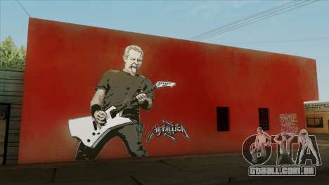 James Hetfield Metallica Art Wall para GTA San Andreas