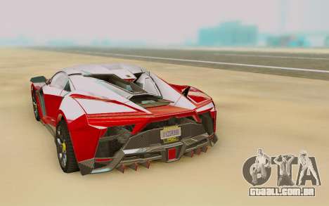 W Motors Fenyr SuperSport para GTA San Andreas