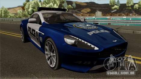 Aston Martin Virage 2011 FCPD para GTA San Andreas