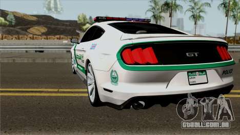 Ford Mustang GT 2015 Dubai Police RedBull Dubai para GTA San Andreas