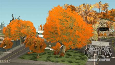 Folhas de outono nas Árvores v1.0 para GTA San Andreas