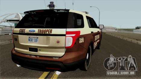 Ford Explorer 2012 Bone County Police para GTA San Andreas
