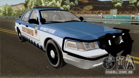 Ford Crown Victoria 2011 Red County Police para GTA San Andreas