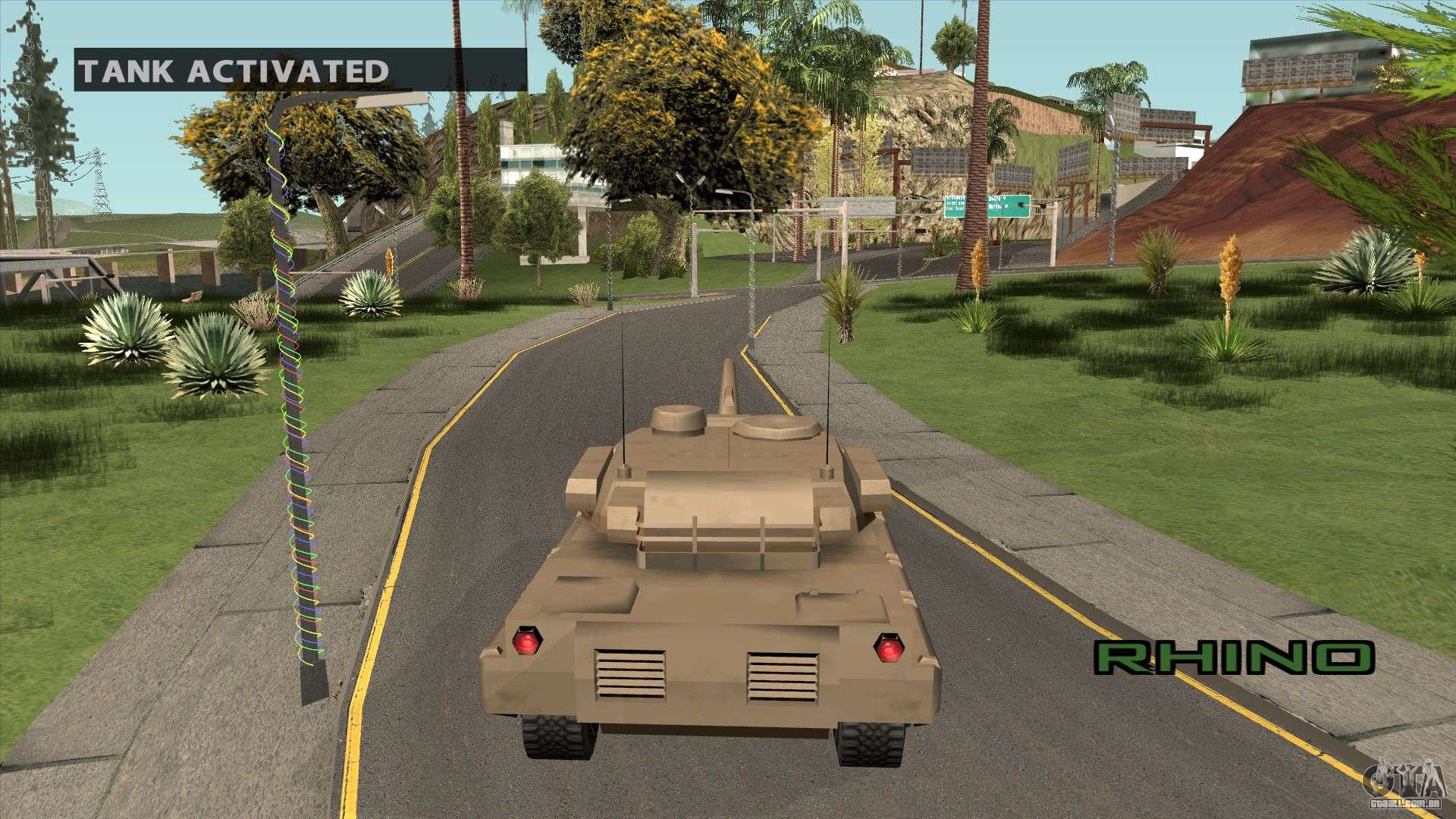 Código do tanque Rhino do GTA San Andreas 