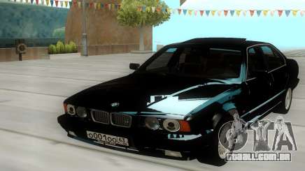 BMW 525i E34 Black para GTA San Andreas