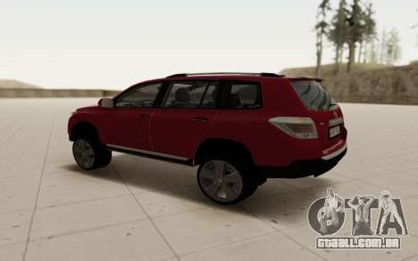 Toyota Highlander 2011 [ver. 1.0] para GTA San Andreas