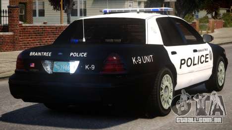 Braintree K9 Police para GTA 4
