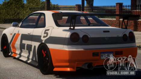 Nissan Skyline GT-R R34 PJ2 para GTA 4