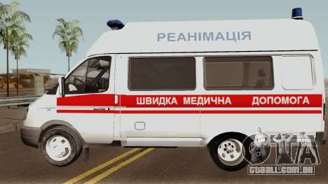 GAZ-3221 serviços de Ambulância para GTA San Andreas