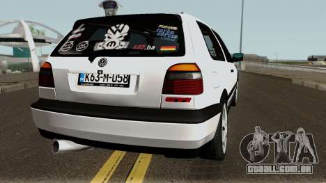 Volkswagen Golf 3 ABT VR6 Turbo Syncro para GTA San Andreas