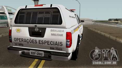 Nissan Frontier Brazilian Police para GTA San Andreas