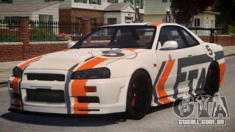 Nissan Skyline GT-R R34 PJ2 para GTA 4