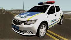 Renault Sandero 2013 Polícia Da Ucrânia para GTA San Andreas
