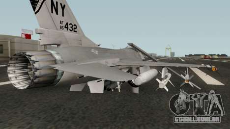 F-16C Fighting Falcon para GTA San Andreas