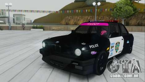 BMW E30 Police para GTA San Andreas