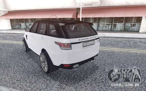 Land Rover Range Rover Sport SVR para GTA San Andreas