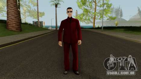 Wu Zi Mu - Red Suit para GTA San Andreas