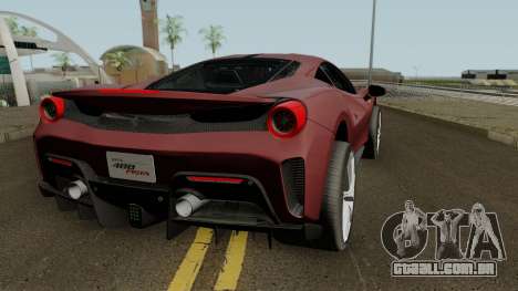 Ferrari 488 Pista 2019 para GTA San Andreas