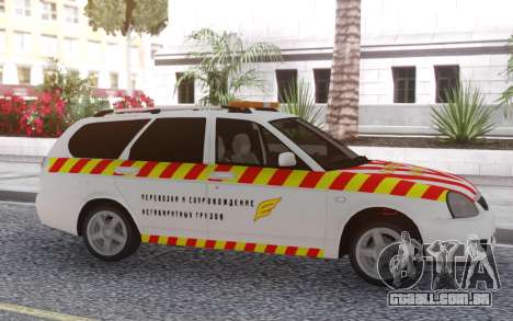 Lada Priora Escolta de mercadorias perigosas para GTA San Andreas