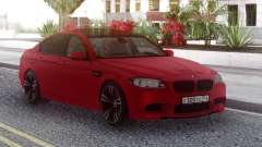 BMW M5 F10 Red RUS Plate para GTA San Andreas
