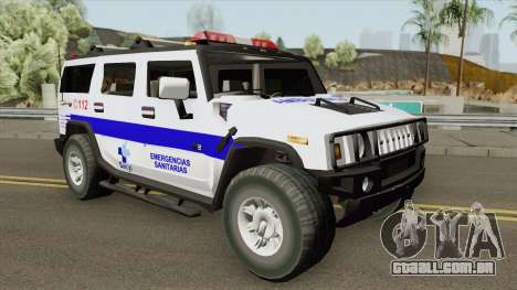 Hummer H2 Ambulance para GTA San Andreas