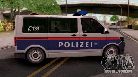 Volkswagen Transporter T6 Osterreich Polizei para GTA San Andreas