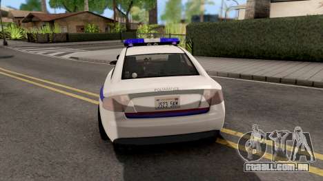 Obey Tailgater 2012 Hometown PD Style para GTA San Andreas