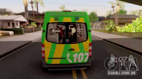 Mercedes-Benz Sprinter Ambulancia Argentina para GTA San Andreas