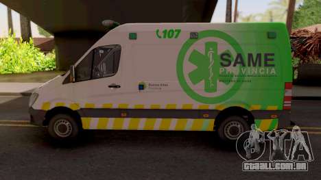 Mercedes-Benz Sprinter Ambulancia Argentina para GTA San Andreas