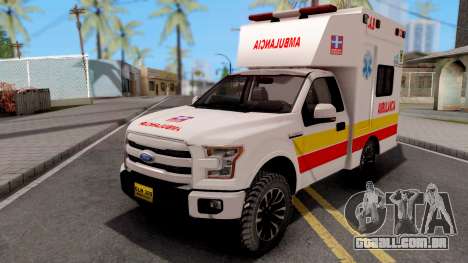 Ford F-150 Ambulancia de Bogota para GTA San Andreas