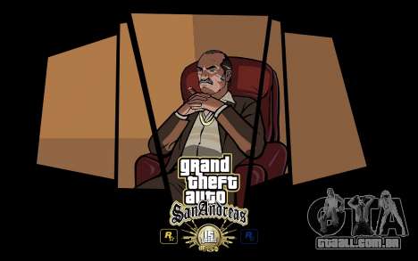 GTA SA de Carga de telas - 15 anos, aniversário para GTA San Andreas