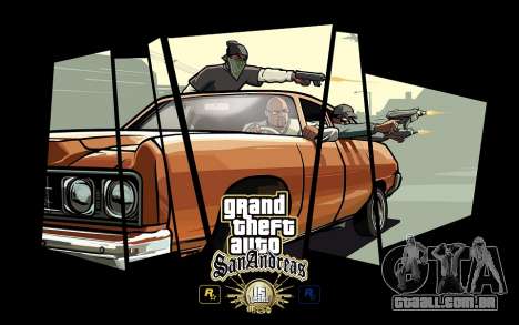 GTA SA de Carga de telas - 15 anos, aniversário para GTA San Andreas