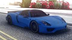 Porsche 918 Spyder Blue para GTA San Andreas