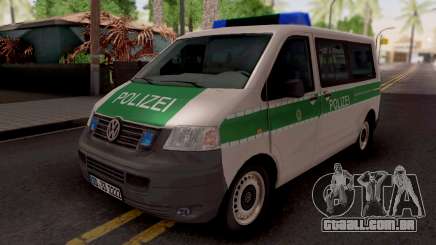 Volkswagen Transporter T5 Polizei para GTA San Andreas