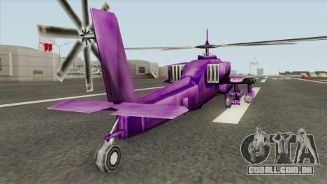 Shockwave Helicopter (Transformers The Game) para GTA San Andreas