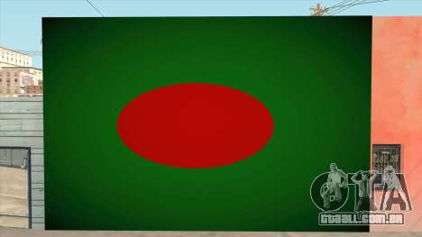 Bangladesh Flag Wallgraffiti para GTA San Andreas
