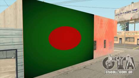 Bangladesh Flag Wallgraffiti para GTA San Andreas