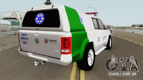 Volkswagen Amarok TDI (SIATE MEDICO) para GTA San Andreas