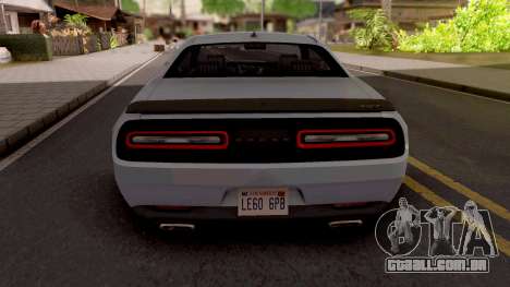 Dodge Challenger Hellcact Lowpoly para GTA San Andreas
