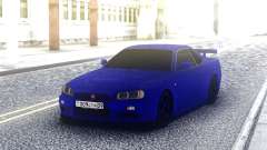 Nissan Skyline R34 Blue Sport para GTA San Andreas