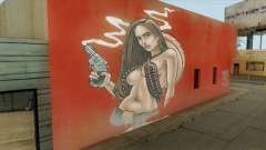 Mexican Cowgirl Graffiti HD Remake para GTA San Andreas