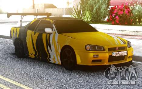 Nissan Skyline R34 GT-R para GTA San Andreas