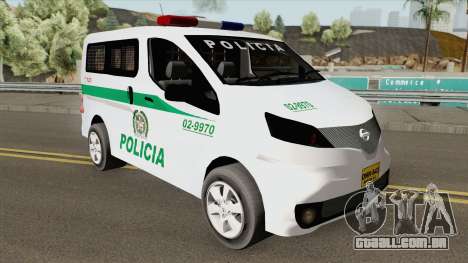 Nissan NV200 (Patrullas Colombianas) para GTA San Andreas
